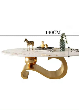 طاولة قهوة رخامية بتصميم عصري-CT0152