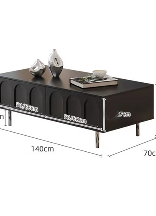 طاولة قهوة مع طاولة تلفاز بتصميم انيق-CT0200