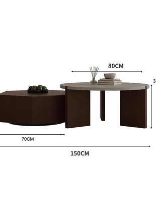 طاولة قهوة قطعتين بتصميم عصري-CT0164