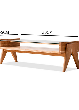 طاولة قهوة خشبية بتصميم مميز-CT0127