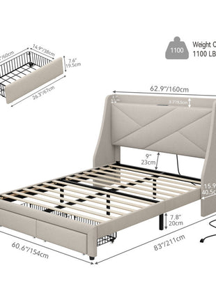 سرير مقاس 150سم -BD100